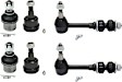6-Piece Kit Front Suspension Kit, Includes (4) Ball Joint and (2) Sway Bar Link