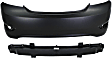 2-Piece Kit, Rear Primed Bumper Cover, Sedan, Includes (1) Bumper Cover and (1) Bumper Reinforcement
