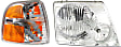 2-Piece Kit Passenger Side Halogen Headlight, With bulb(s), Sport Utility, OE Replacement, Includes (1) Corner Light and (1) Headlight