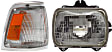 2-Piece Kit Passenger Side Halogen Headlight, With bulb(s), OE Replacement, Includes (1) Corner Light and (1) Headlight