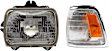 2-Piece Kit Driver Side Halogen Headlight, With bulb(s), OE Replacement, Includes (1) Corner Light and (1) Headlight