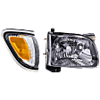 2-Piece Kit Passenger Side Halogen Headlight, With bulb(s), OE Replacement, Includes (1) Corner Light and (1) Headlight