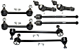 8-Piece Kit Front and Rear, Driver and Passenger Side Suspension Kit, Includes (4) Sway Bar Link and (4) Tie Rod End
