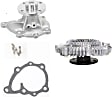 2-Piece Kit Water Pump, 2.4L, 4Cyl, New, Includes (1) Fan Clutch and (1) Water Pump
