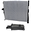 2-Piece Kit Radiator, Includes (1) Radiator and (1) Coolant Reservoir
