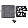 3-Piece Kit Radiator, 3.0L, 6Cyl, Includes (1) Radiator, (1) Cooling Fan Assembly and (1) Coolant Reservoir
