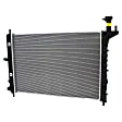 3-Piece Kit Radiator, 3.6L, 6Cyl, Includes (1) Radiator, (1) Cooling Fan Assembly and (1) Coolant Reservoir