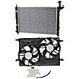 3-Piece Kit Radiator, 3.6L, 6Cyl, Includes (1) Radiator, (1) Cooling Fan Assembly and (1) Coolant Reservoir