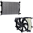 2-Piece Kit Radiator, 1.6L, 4Cyl, Includes (1) Radiator and (1) Cooling Fan Assembly