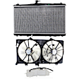 3-Piece Kit Radiator, 3.5L, 6Cyl, Includes (1) Radiator, (1) Cooling Fan Assembly and (1) Coolant Reservoir