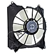 3-Piece Kit Driver and Passenger Side, 4 Cyl 2.4L, With Nippondenso Style Radiator Fan, Single fan, Includes (2) Cooling Fan Assembly and (1) Coolant Reservoir