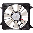 3-Piece Kit Driver and Passenger Side, 4 Cyl 2.4L, With Nippondenso Style Radiator Fan, Single fan, Includes (2) Cooling Fan Assembly and (1) Coolant Reservoir