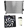 3-Piece Kit Radiator, Includes (1) Radiator, (1) Cooling Fan Assembly and (1) Coolant Reservoir
