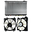 3-Piece Kit Radiator, 3.0L, 6Cyl, Includes (1) Radiator and (2) Cooling Fan Assembly