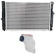 2-Piece Kit Radiator, Includes (1) Radiator and (1) Coolant Reservoir