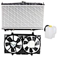 3-Piece Kit Radiator, 2.4L, 4Cyl, Includes (1) Radiator, (1) Cooling Fan Assembly and (1) Coolant Reservoir