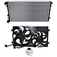 3-Piece Kit Radiator, Includes (1) Radiator, (1) Cooling Fan Assembly and (1) Coolant Reservoir