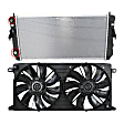 2-Piece Kit Radiator, Includes (1) Radiator and (1) Cooling Fan Assembly