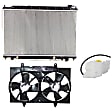 3-Piece Kit Radiator, 3.5L, 6Cyl, Includes (1) Radiator, (1) Cooling Fan Assembly and (1) Coolant Reservoir