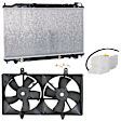 2005 Nissan Maxima - 3-Piece Kit Radiator, 5-Speed, Automatic Transmission, 3.5L 6Cyl,  Includes (1) Radiator, (1) Cooling Fan Assembly, and (1) Coolant Reservoir