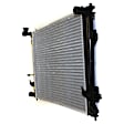 3-Piece Kit Radiator, 3.3L, 6Cyl, Includes (1) Radiator, (1) Cooling Fan Assembly and (1) Coolant Reservoir