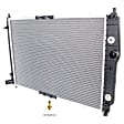 3-Piece Kit Radiator, 1.6L, 4Cyl, Includes (1) Radiator, (1) Cooling Fan Assembly and (1) Coolant Reservoir