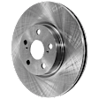 2-Wheel Set Front Brake Kit With Calipers, Plain Surface 5 Lugs 275.08 mm Ceramic FWD, Includes (2) Brake Caliper, (2) Brake Disc and (1) Brake Pad Set