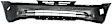 2002 Honda Accord - 2-Piece Kit Front Primed Bumper Cover, Sedan,  Includes (1) Bumper Cover and (1) Fender