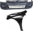 2-Piece Kit, Front, Driver Side Fender, Includes (1) Bumper Cover and (1) Fender
