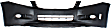 2008 Honda Accord - 2-Piece Kit Front Primed Bumper Cover, With Fog Light Holes 3.5L V6 Engine, Sedan,  Includes (1) Bumper Cover and (1) Fender