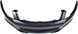 2008 Honda Accord - 2-Piece Kit Front Primed Bumper Cover, With Fog Light Holes 3.5L V6 Engine, Sedan,  Includes (1) Bumper Cover and (1) Fender