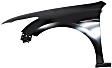 2008 Honda Accord - 2-Piece Kit Front Primed Bumper Cover, With Fog Light Holes 3.5L V6 Engine, Sedan,  Includes (1) Bumper Cover and (1) Fender