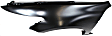 2008 Honda Accord - 2-Piece Kit Front Primed Bumper Cover, With Fog Light Holes 3.5L V6 Engine, Sedan,  Includes (1) Bumper Cover and (1) Fender