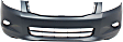 2008 Honda Accord - 2-Piece Kit Front Primed Bumper Cover, With Fog Light Holes 3.5L V6 Engine, Sedan,  Includes (1) Bumper Cover and (1) Fender