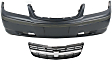 2-Piece Kit, Front Primed Bumper Cover, For Models With Body Side Molding, Includes (1) Bumper Cover and (1) Grille