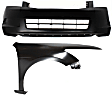 2-Piece Kit, Front, Passenger Side Fender, 4Cyl Eng., Sedan, CAPA Certified, Includes (1) Bumper Cover and (1) Fender
