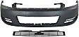 2-Piece Kit, Front Primed Bumper Cover, Includes (1) Bumper Cover and (1) Grille