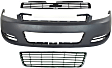 2008 Chevrolet Impala - 3-Piece Kit Front Primed Bumper Cover,  Includes (1) Bumper Cover, (1) Bumper Grille, and (1) Grille