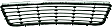 2008 Chevrolet Impala - 3-Piece Kit Front Primed Bumper Cover,  Includes (1) Bumper Cover, (1) Bumper Grille, and (1) Grille