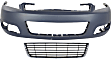 2008 Chevrolet Impala - 2-Piece Kit Front Primed Bumper Cover, CAPA Certified Includes (1) Bumper Cover and (1) Bumper Grille