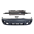 2-Piece Kit, Front Primed Bumper Cover, For Models With 2-Tone Paint, Includes (1) Bumper Cover and (1) Grille