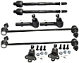 8-Piece Kit Front, Driver and Passenger Side Suspension Kit, Includes (4) Tie Rod End, (2) Sway Bar Link and (2) Ball Joint