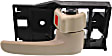 2-Piece Kit Front and Rear, Passenger Side Interior Door Handle Kit, Beige, With door lock button, Includes (1) Door Handle Trim and (1) Interior Door Handle