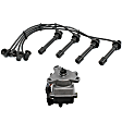 2-Piece Kit Distributor Kit, 1.5/1.6L 4 Cyl. Eng., FI, Naturally Aspirated, SOHC, GAS, Includes (1) Distributor and (1) Spark Plug Wire