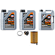 KIT-121324-07 6-Piece Kit Synthetic Motor Oil, 6-Piece Kit, Includes (3) Motor Oil, (1) Oil Drain Plug, (1) Oil Filter and (1) Oil Drain Plug Gasket