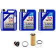 2013 Audi A6 Quattro - 6-Piece Kit Synthetic Motor Oil, 7.19 Quart (qt) capacity, Includes (3) Motor Oi, (1) Oil Drain Plug, (1) Oil Drain Plug Gasket and (1) Oil Filter