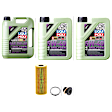 2008 Audi A4 Quattro - 6-Piece Kit Full Synthetic Motor Oil, 6.87 Quart (qt) capacity, 6-Piece Kit,  Includes (3) Motor Oil, (1) Oil Drain Plug, (1) Oil Drain Plug Gasket and (1) Oil Filter