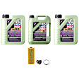 2014 Volkswagen Touareg - 6-Piece Kit Full Synthetic Motor Oil, 7.19 Quart (qt) capacity, Includes (3) Motor Oil, (1) Oil Drain Plug, (1) Oil Drain Plug Gasket and (1) Oil Filter