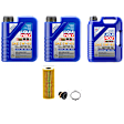 KIT-121324-14 6-Piece Kit Synthetic Motor Oil, 6-Piece Kit, Includes (3) Motor Oil, (1) Oil Drain Plug, (1) Oil Filter and (1) Oil Drain Plug Gasket