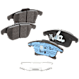 Front Brake Disc and Pad Kit, G-Coated, Plain Surface, 5 Lugs, 352.04 mm, Ceramic